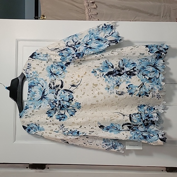 NWT Charter Club Ladies Open Cut Blouse (L) - Picture 4 of 8